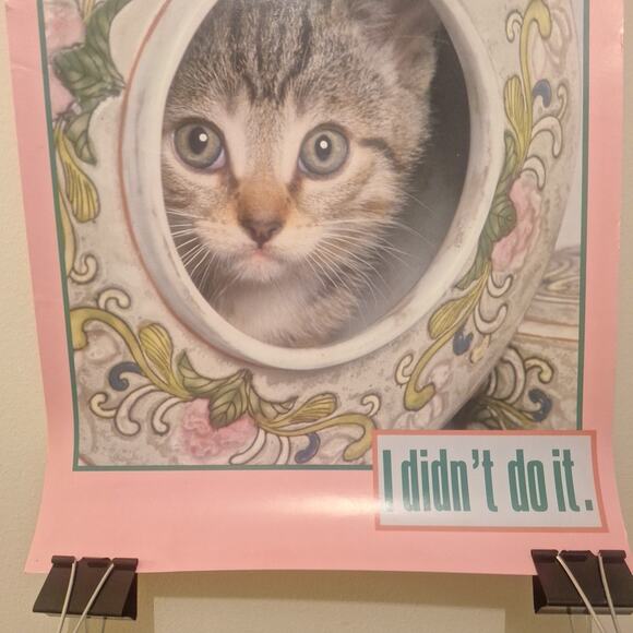 Vintage Argus Cute Kittens Poster - 19” X 13.5” -#61957 - Picture 3 of 6